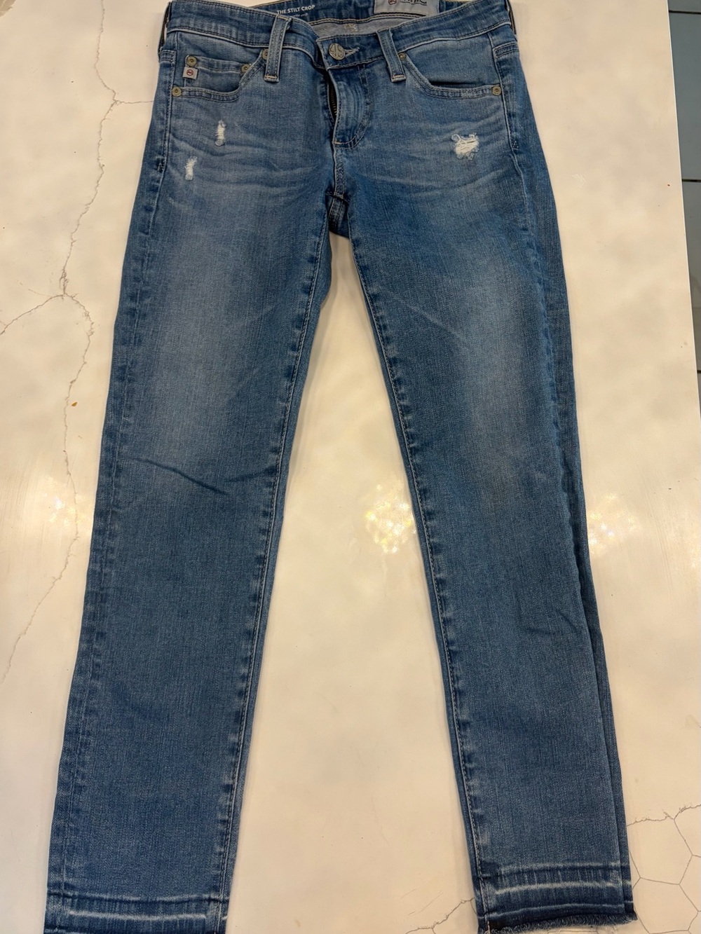 AG Adriano Goldschmied Medium Blue Skinny Jeans